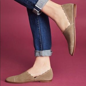 Klub Nico Taupe Suede Georgette Flat